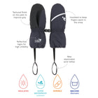 Ski Mittens Navy